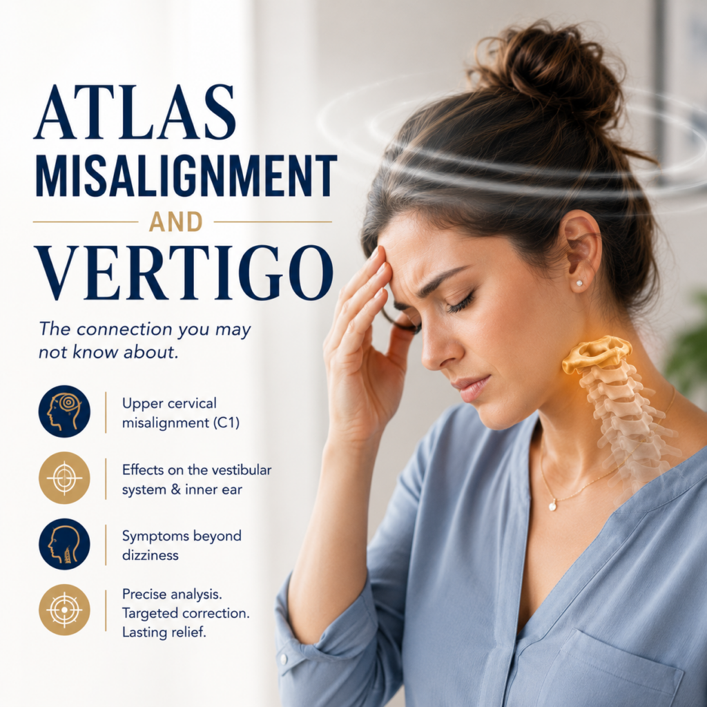 How an atlas misalignment can affect balance and cause vertigo